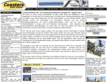Tablet Screenshot of coastersandmore.de